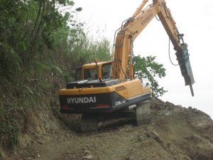 Philippine road construction